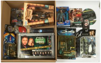 Quantity of TV and Film related action figures and collectables