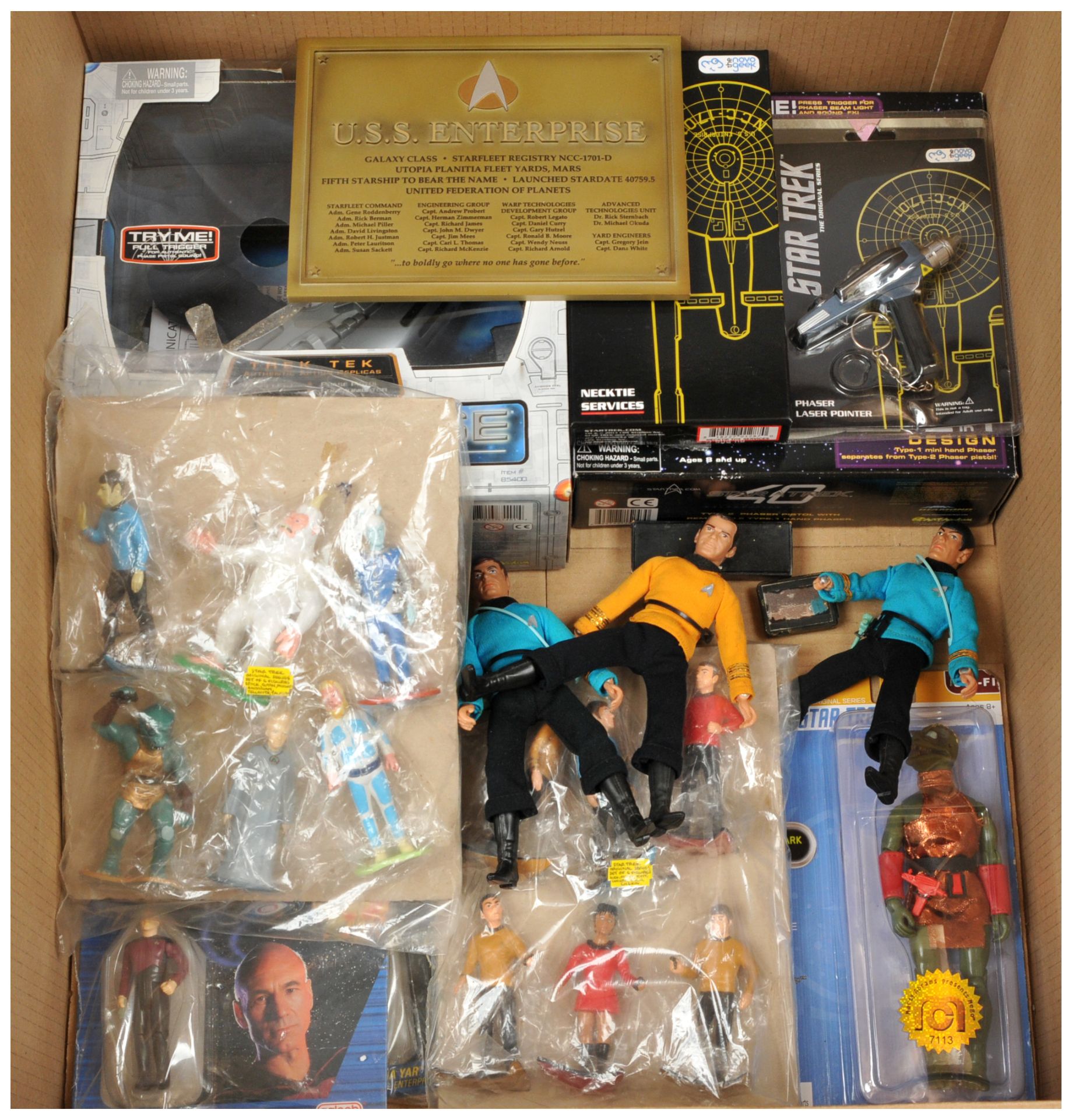 Quantity of Star Trek related collectables 
