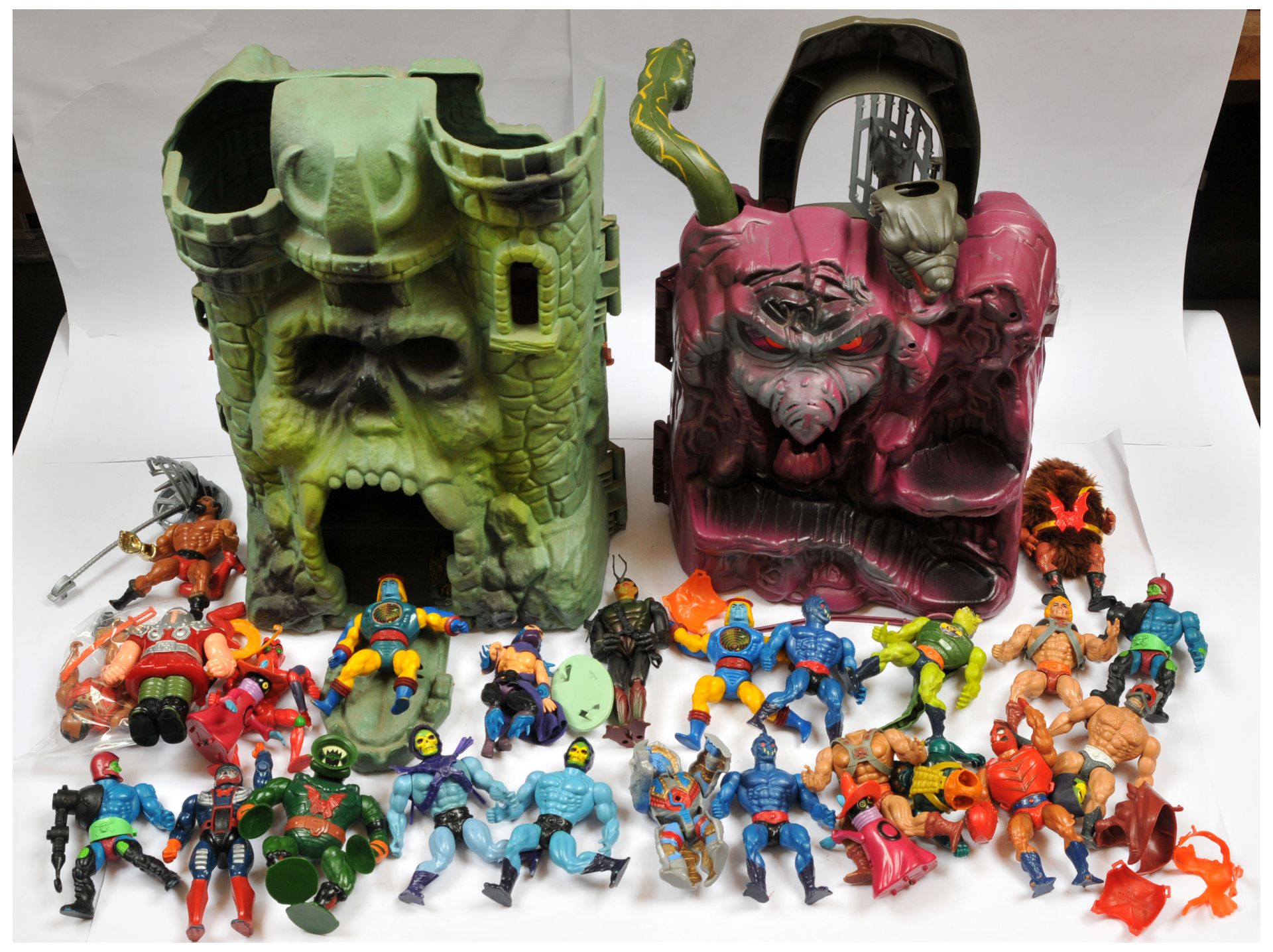 Quantity of Mattel Masters of the Universe Figures and Playsets