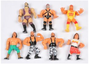 Hasbro vintage WWF loose figures x 7