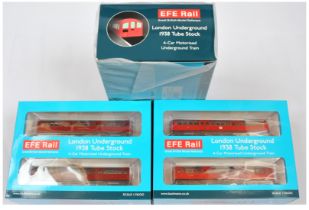 EFE Rail 00 Gauge group of London underground 4-car motorised 1938 Tube stock