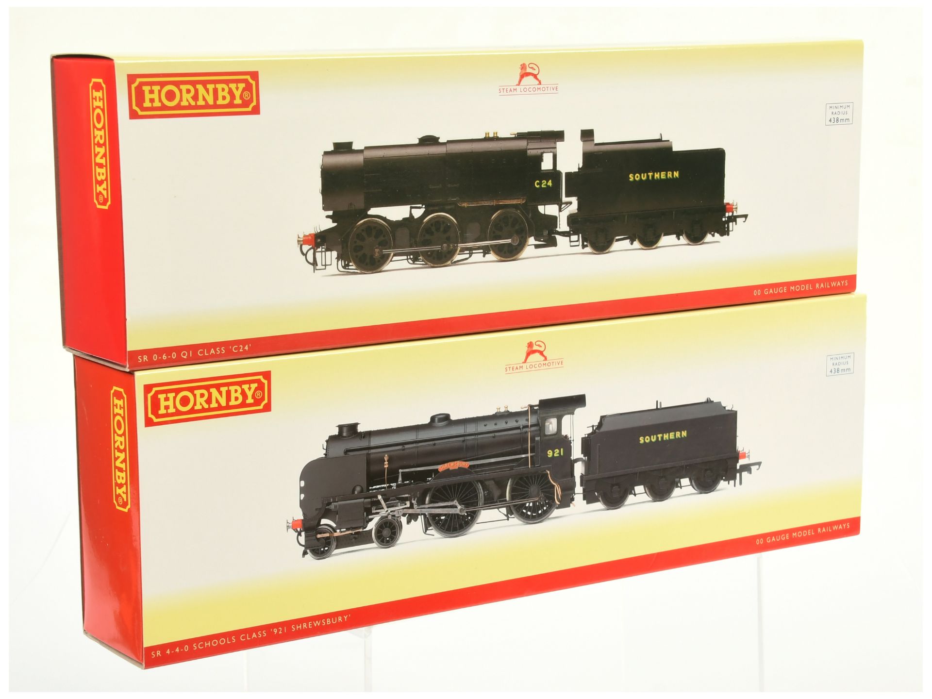 Hornby (China) pair of Southern Steam outline Locomotives