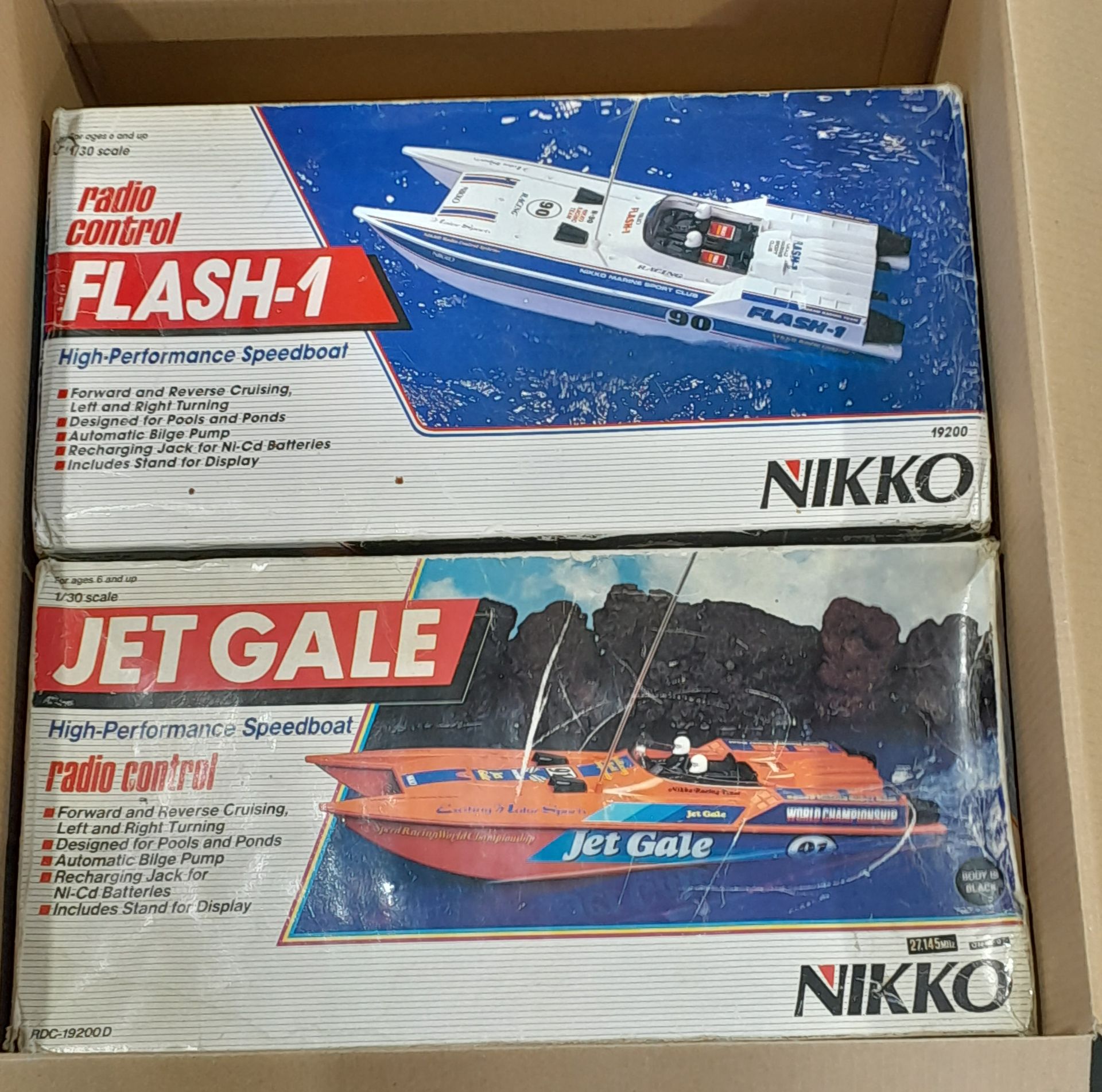 Nikko - A Boxed Pair Of Remote Contol Boats 