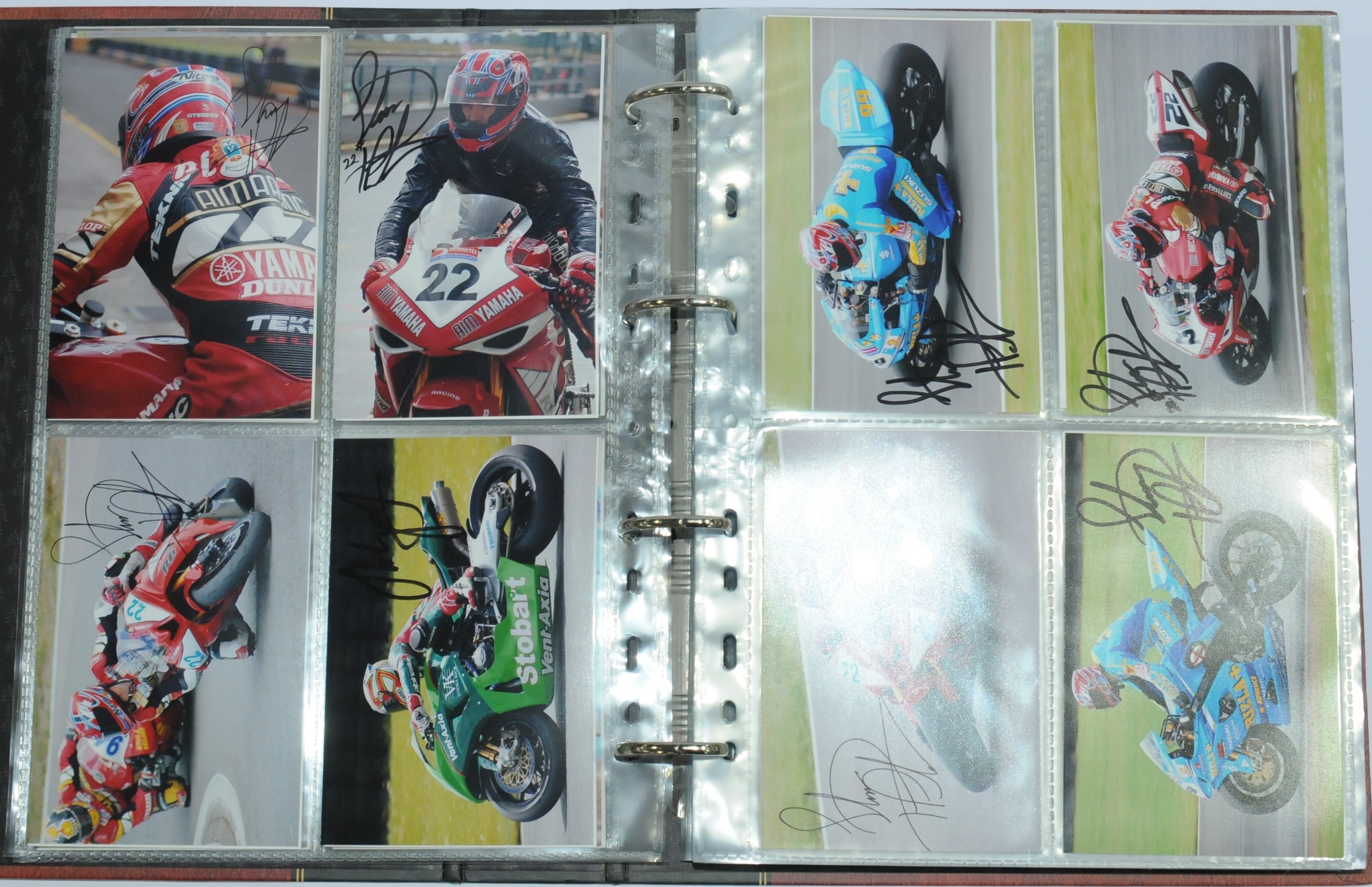 A large qty of British Superbike signed photos to include
