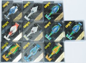 Onyx a boxed group of F1 cars to include