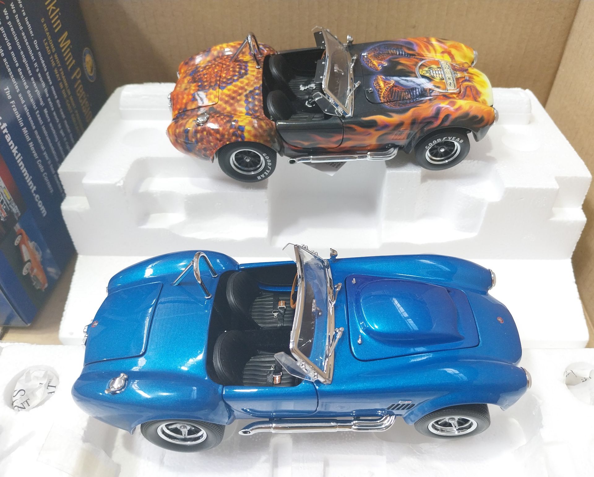 Franklin Mint, a pair of Shelby Cobra 427 “Supersnake” &  “King Of The Cobras” - Image 5 of 5