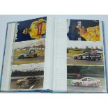 A large qty of British Touring car signed photos to include