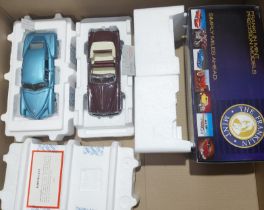 Franklin Mint partially boxed pair of 1:24 American classic models