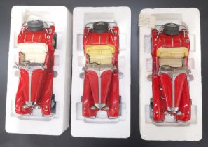 Franklin Mint group of part boxed 1:24 Mercedes 500K "Special Roadster" models