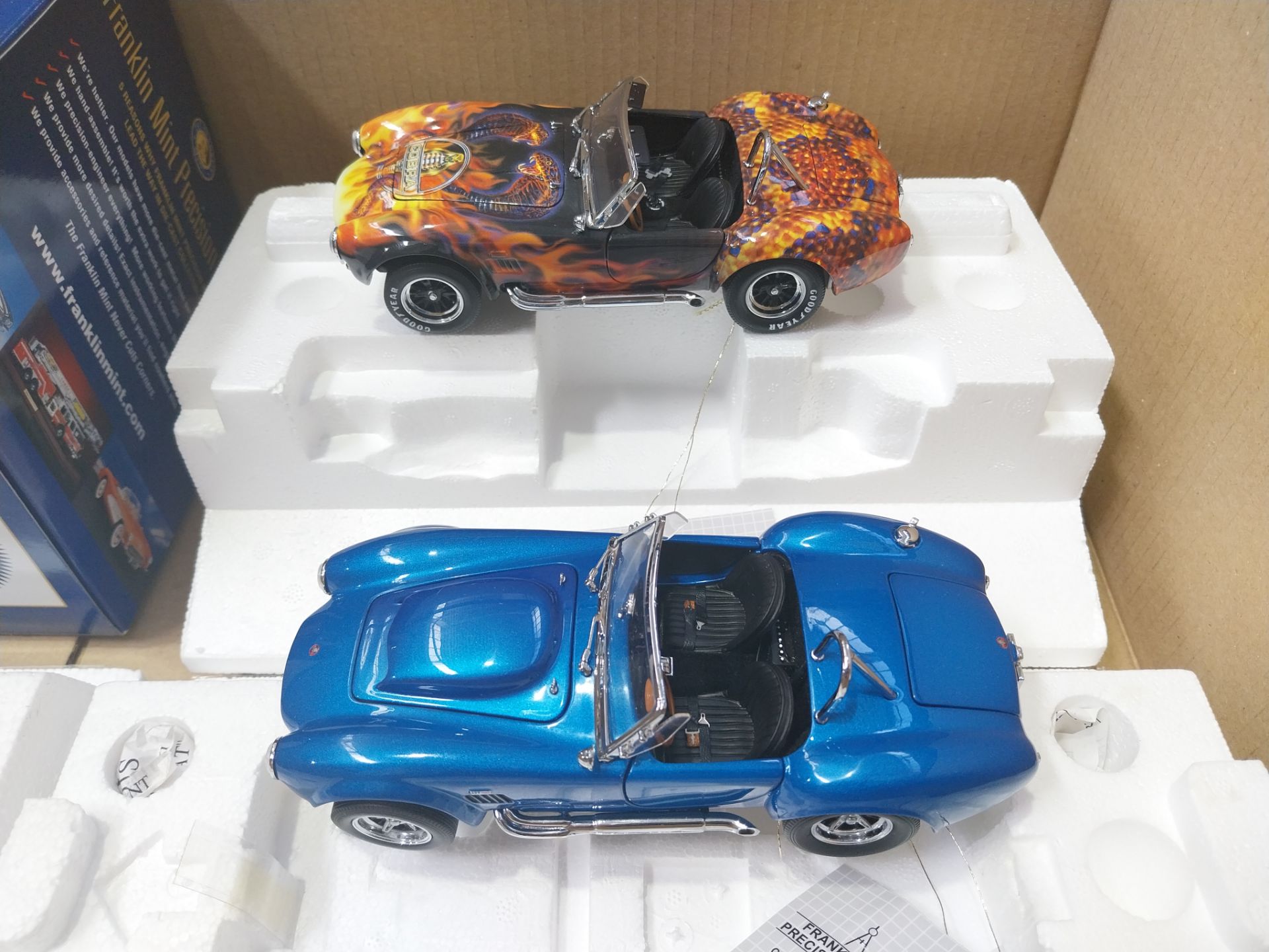 Franklin Mint, a pair of Shelby Cobra 427 “Supersnake” &  “King Of The Cobras” - Image 3 of 5