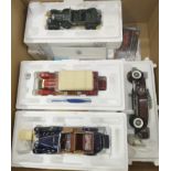 Franklin Mint partially boxed group of Classic vehicles