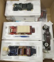 Franklin Mint partially boxed group of Classic vehicles