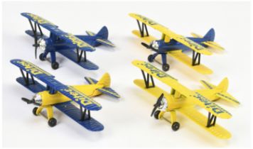 Matchbox Skybuster 4 x Stearman Biplane Promotional issue "Ditec"