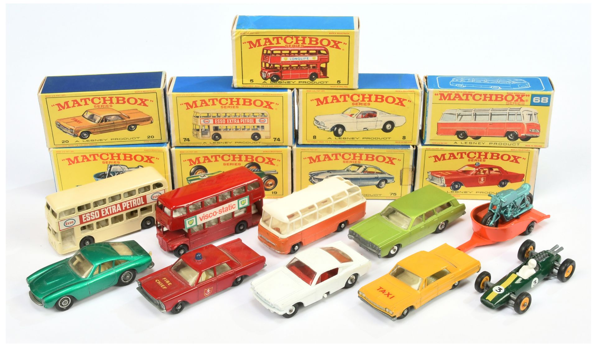 Matchbox Regular wheels group of mid-late 1960's issue models.