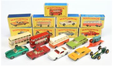 Matchbox Regular wheels group of mid-late 1960's issue models.