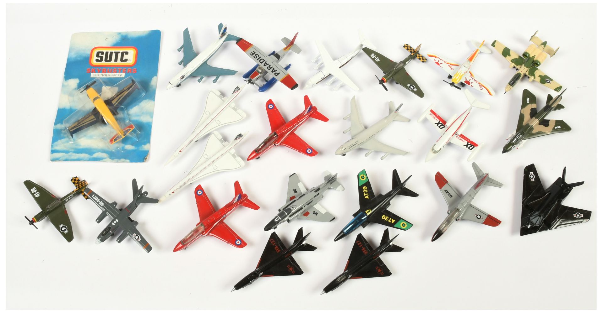 Matchbox Skybusters group of Made in China SUTC (Shanghai Universal Toy Company) Aircraft
