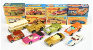 Matchbox Superfast group of early to mid 1970's issue mostly cars