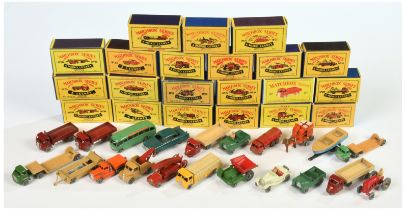 Matchbox Regular Wheels - group of 1950's issue models