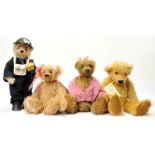 Artist designed teddy bears x four