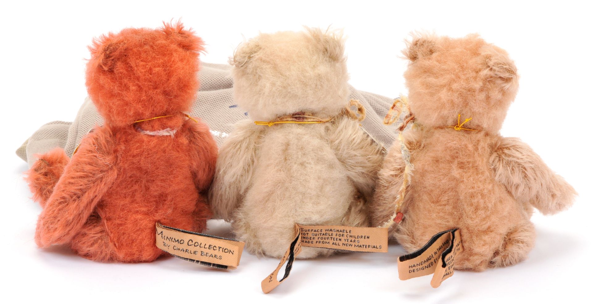 Charlie Bears Minimo Collection teddy bear trio - Bild 2 aus 2