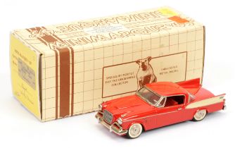 Mini Marque 43 MM43 US No 16 1957 St udebaker Golden Hawk LHD- red, red interior, cream flashes, ...