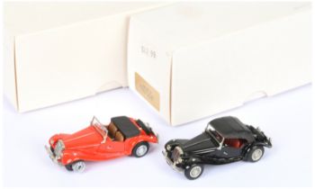 RAE Models MG Collection pair (1) KE001A 1954 MG TF Open - red (2) KE001 similat but Top Up - bla...