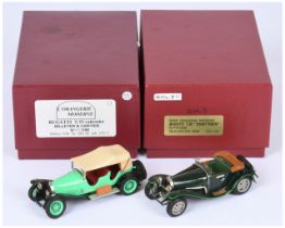 MCM Orangerie Moderne Pair (1) Bugatti T55 Cabriolet Billeter & Cartier - dark green, tan folded ...