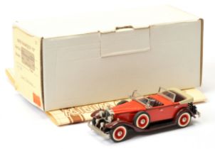 Mini Marque 43 US No 3a 1932 Packard Dual Cowl Phaeton Open - red, black interior, chrome trim - ...