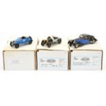 M.C.M models group (1) Ref.20 Bugatti 5 Litres 1912 - black, grey (front wheel detached, other lo...