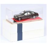 Unknown Manufacturer 1/43rd Resin Bentley Royal 135 - dark claret, black, grey interior - Her Maj...