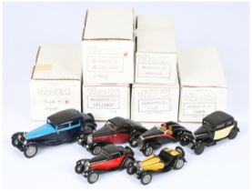 Vroom Resin Bugatti group to inclue 57 Aravis, 41 Kellner, Bugatti 44 Weyman plus others - Good t...