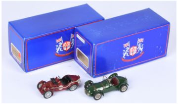 RAE Models MG Collection pair (1) KED 004E 1945 MG TC Special - BRG (2) KED 019B MG C Type Midget...