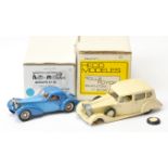 Heco Models pair (1) 9036 Rolls Royce Phantom III - cream, white interior (comes with plinth in b...