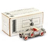 Mini Marque  43 US No 23 Cord L29 Cabriolet - silver, red trim & interior, cream folded hood - Ne...