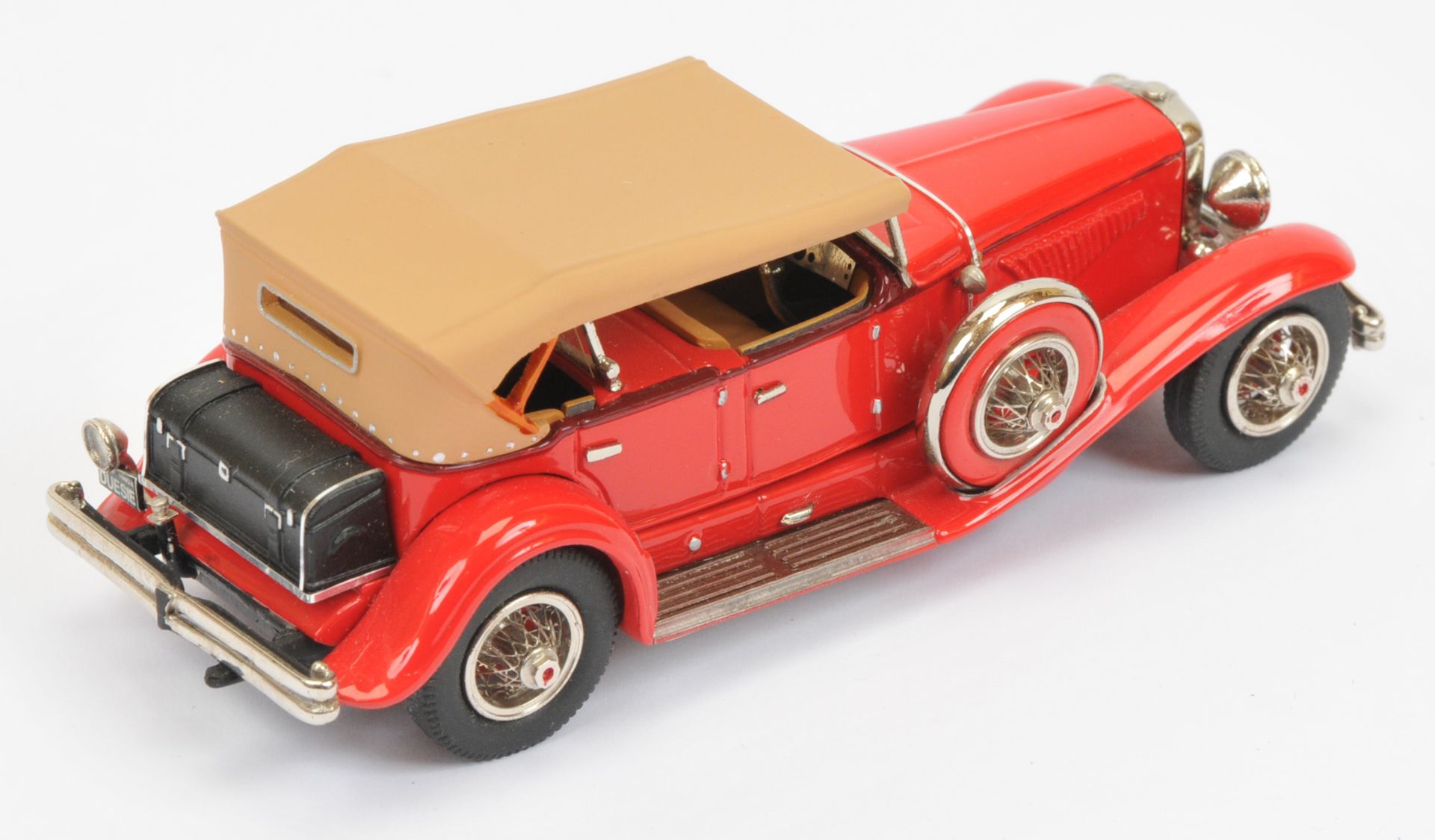 Mini Marque 43 MM43 ACD US No 25c Duesenberg Model J Durham Dual Cowl Pheaton - red, tan interior... - Image 2 of 2