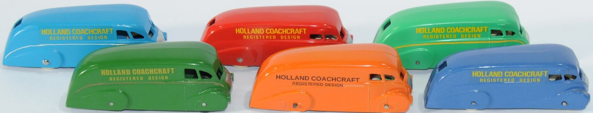 DG or Similar (Dinky) an unboxed group comprising of 5 Holland Coachcraft Streamlined Van - Bild 2 aus 2