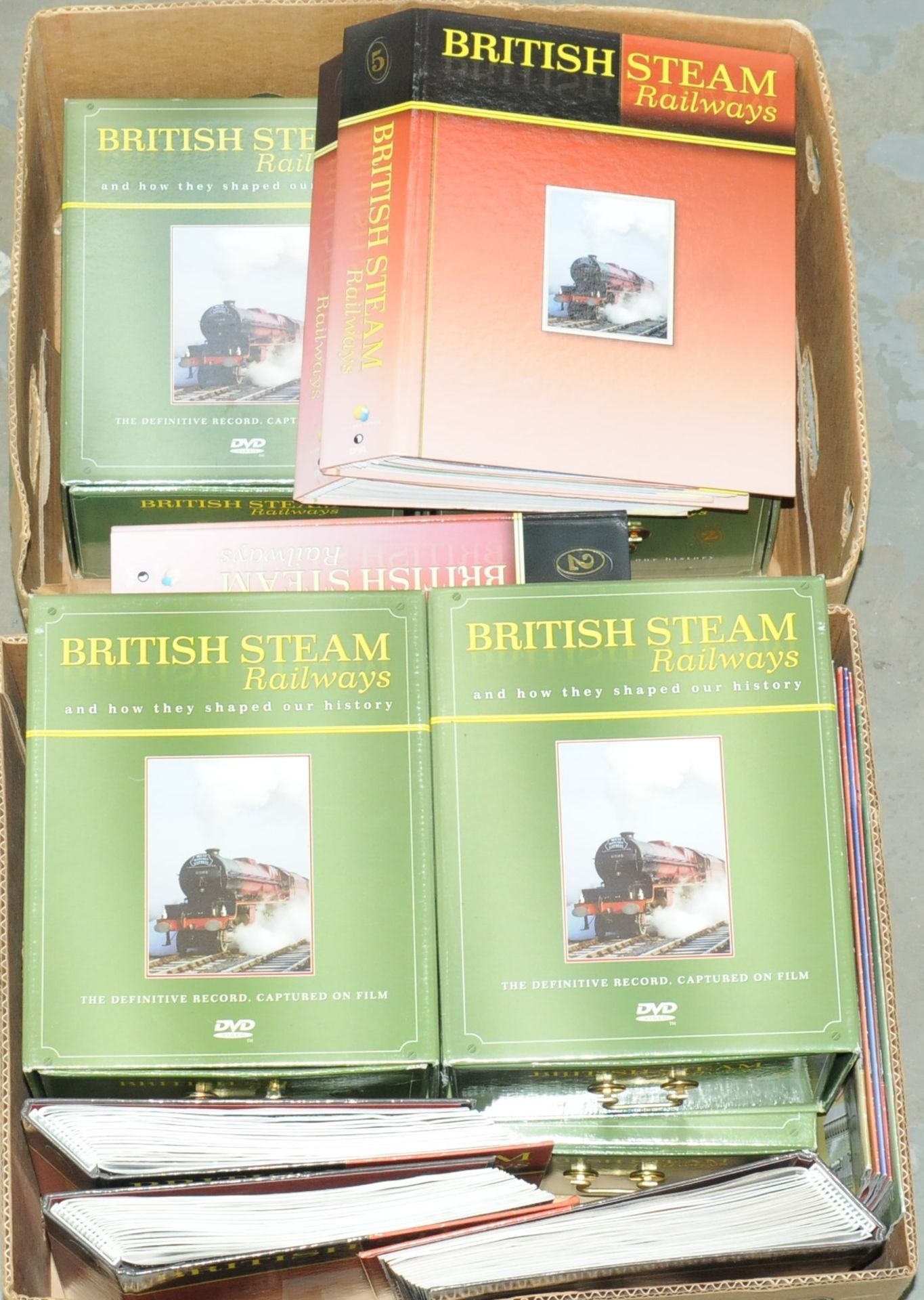 A Qty of British Steam Railway Books and DVD's