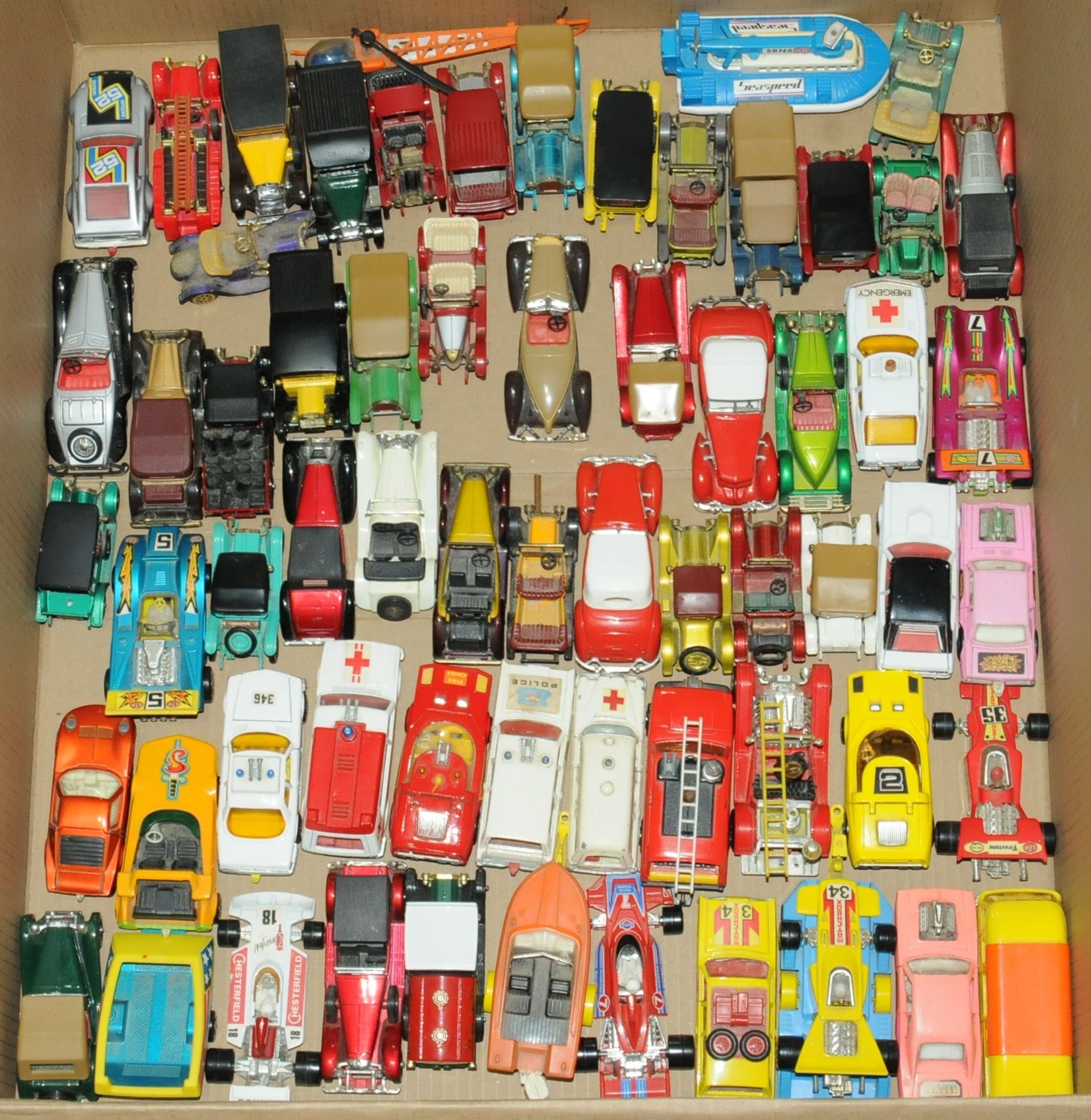 Matchbox an unboxed group of larger Cars & Vans to include 