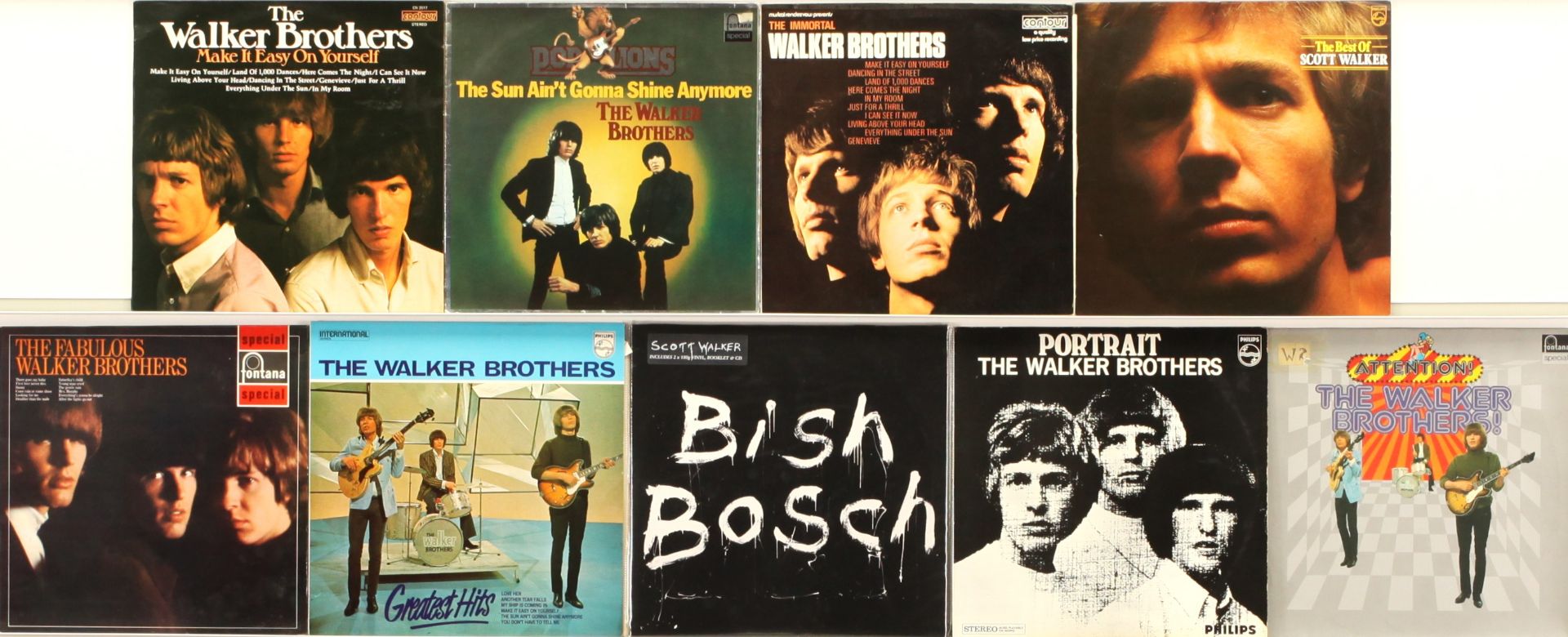 Assorted Scott Walker/Walker Brothers Vinyl Albums