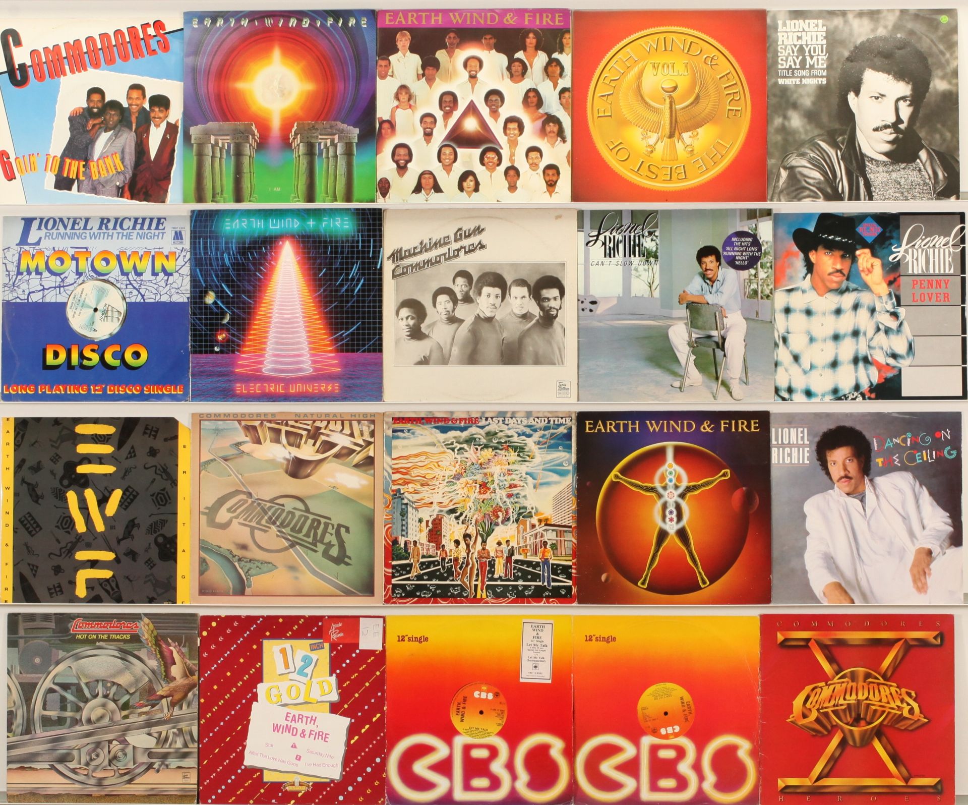 Earth Wind & Fire/Commoders and Related LPs