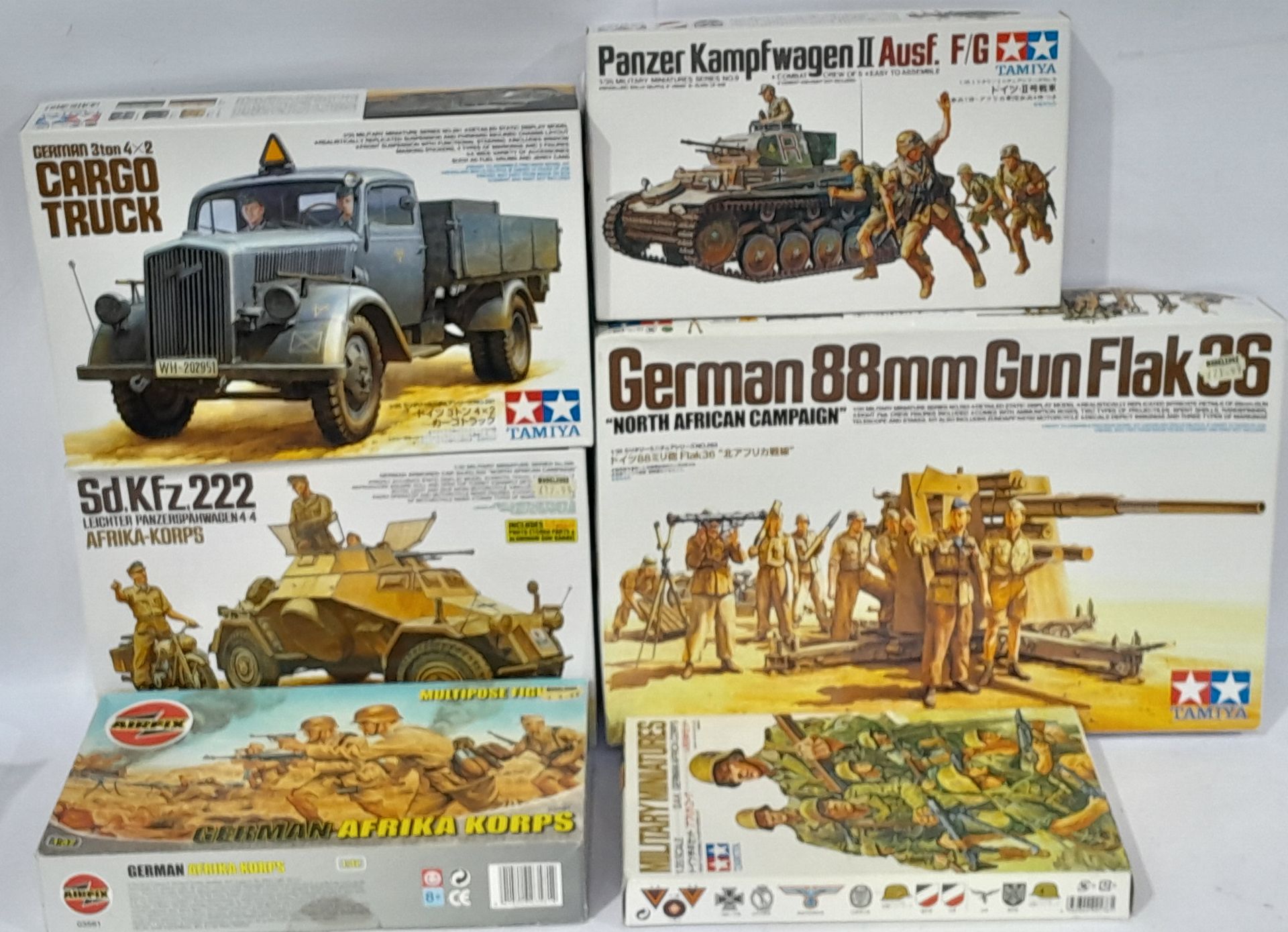 A Boxed Mainly Tamiya Kit Group