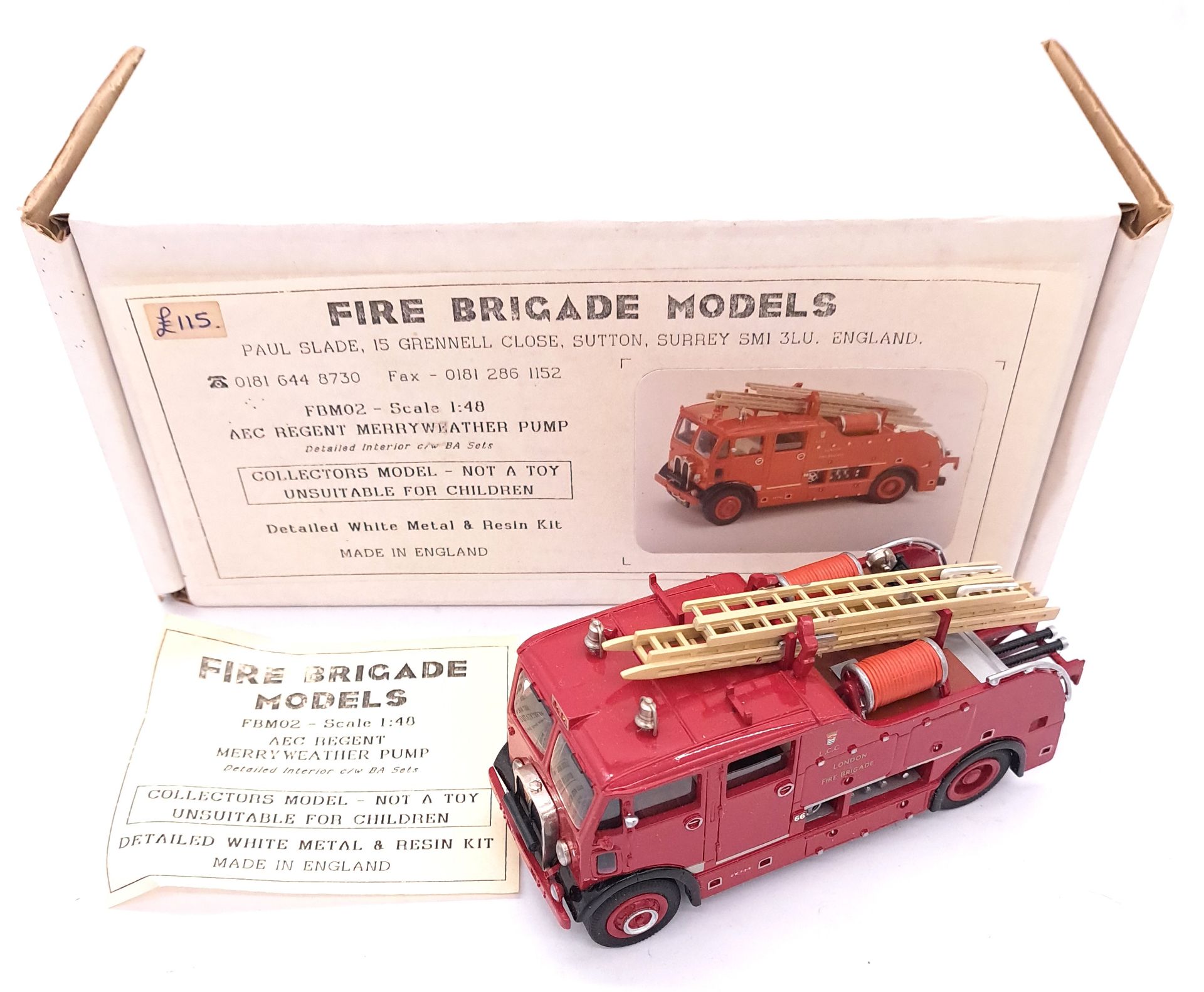 Conrad, W&T, Fire Brigade Models and similar, a group of White metal and Resin - Image 4 of 7