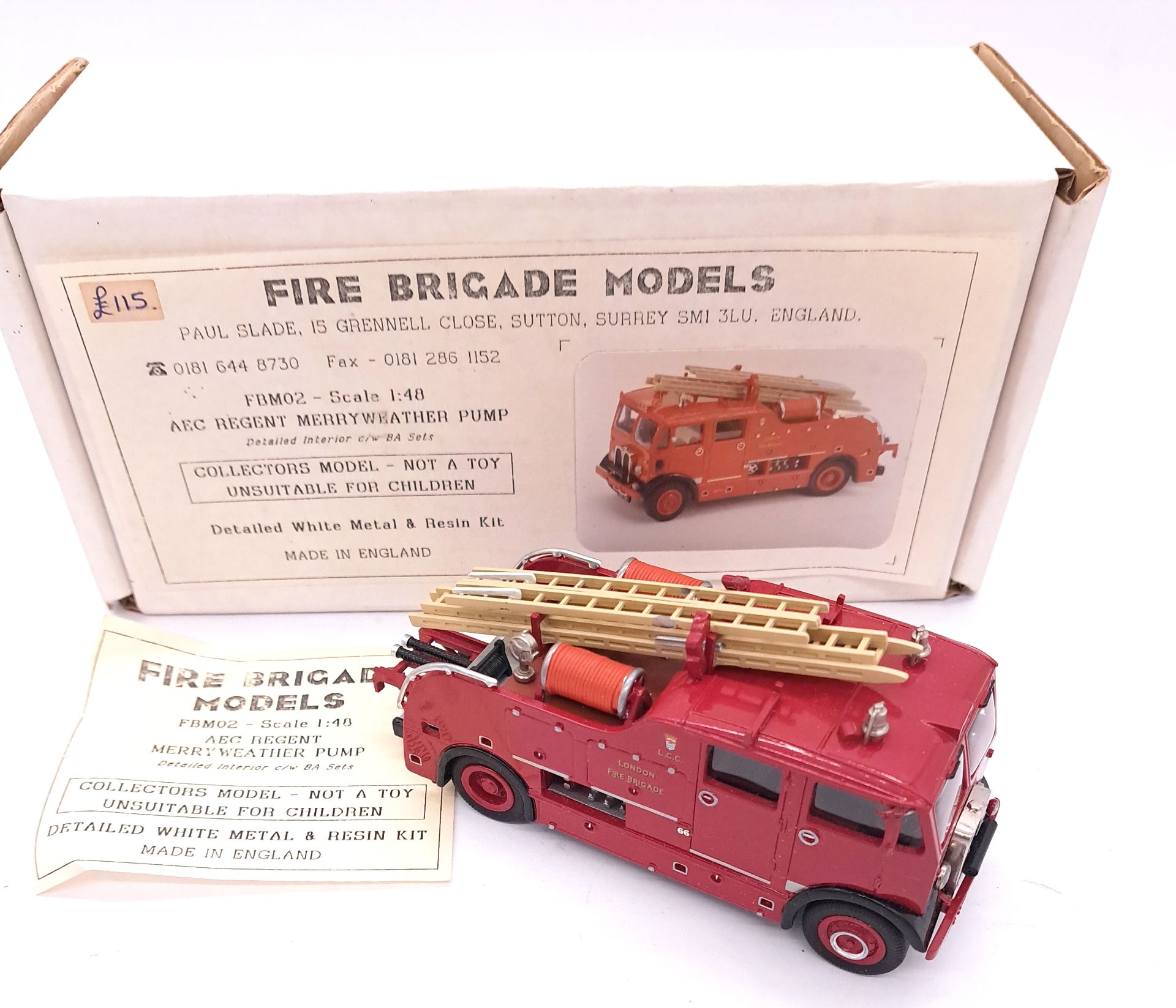 Conrad, W&T, Fire Brigade Models and similar, a group of White metal and Resin - Image 6 of 7