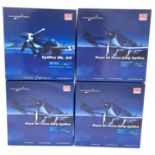 HM Hobby Master, (Air Power Series) a boxed group of 1:48 scale military aircraft "Spitfire" models