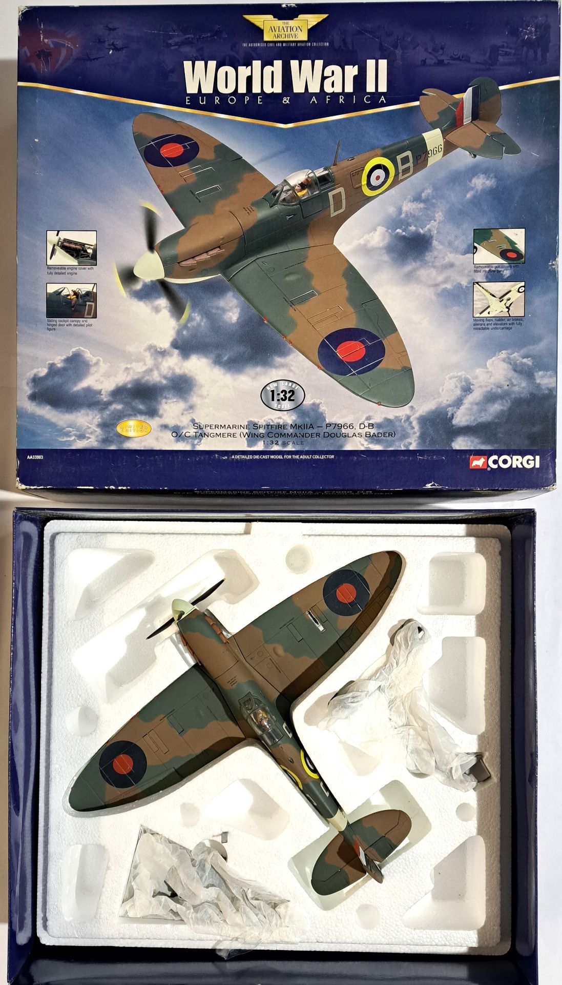 Corgi a boxed Aviation Archive 1/32nd scale AA33903 Supermarine Spitfire