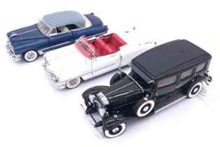 Franklin Mint, a boxed group of 1:24 scale Cadillac models