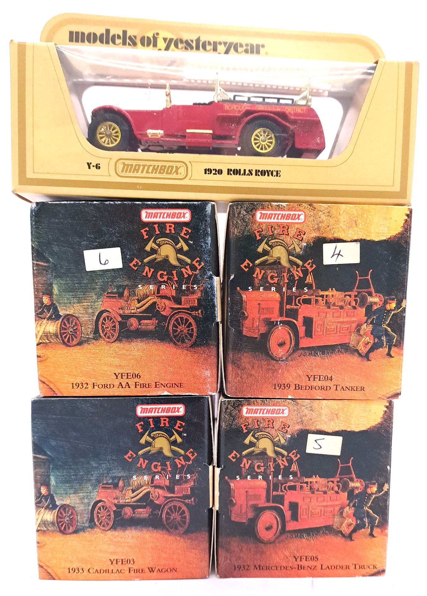 Matchbox Models Of Yesteryear, a mainly boxed Fire Engine group - Image 5 of 5