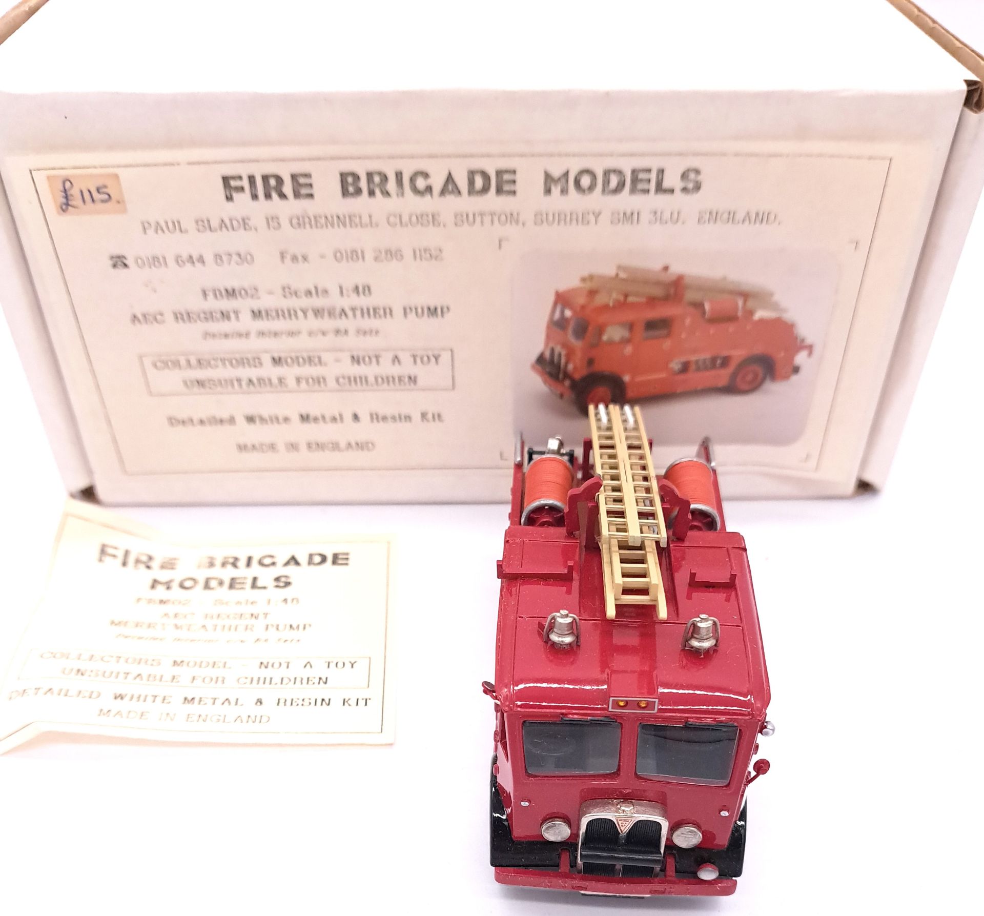 Conrad, W&T, Fire Brigade Models and similar, a group of White metal and Resin - Image 5 of 7