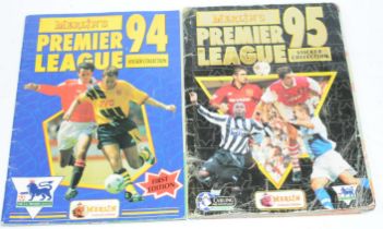 Merlin Football related. A pair of PART COMPLETE sticker albums