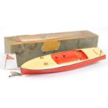 Hornby Pre War tinplate clockwork boat "Hornby"